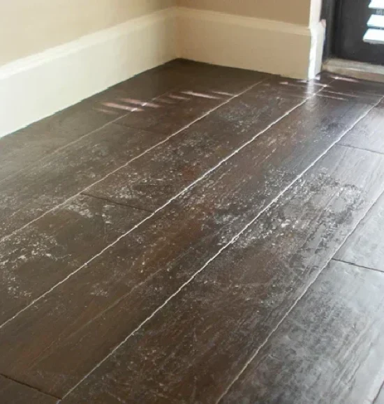 Floor stripping before wax